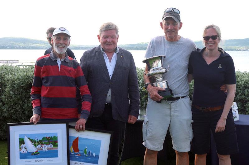 Winners Vincent Delaney and Joe O'Byrne with sponsor Michael Rodgers and Commodore Lindsay Nolan - Rodgers and Browne Squib Northern Championships at Royal North of Ireland YC - photo © Ellie Nolan