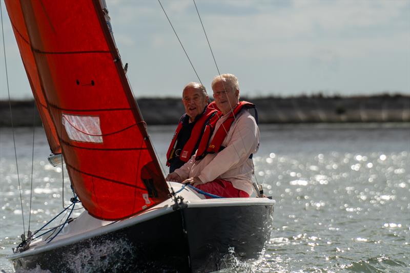 Bill Jones and Brian Tucker, total crew age of over 160 - Trophy Day at Burnham Week 2026 - photo © Petru Balau Sports Photography / sports.hub47.com
