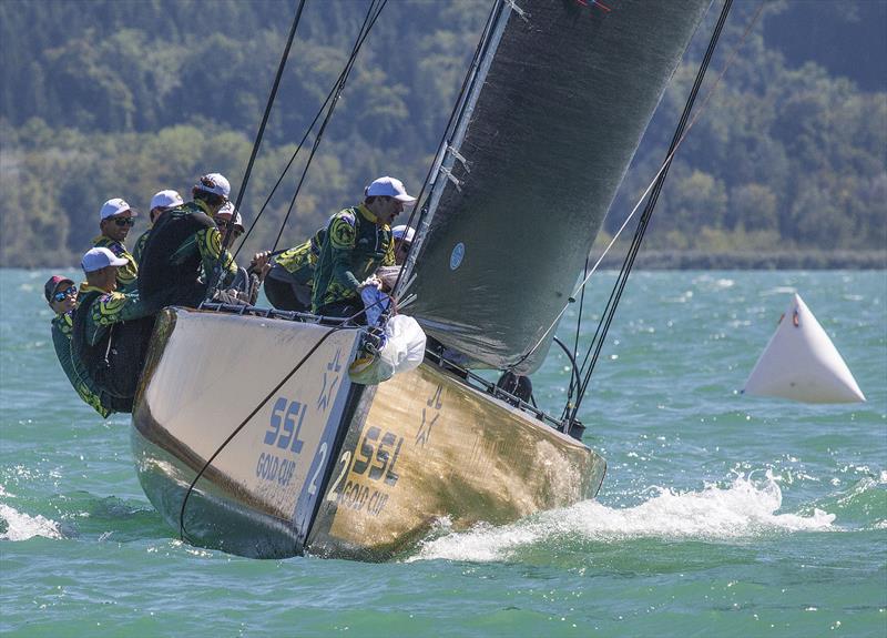 2022 SSL Gold Cup - preparing for the hoist of the spinnaker photo copyright John Curnow taken at Cercle de la Voile de Grandson and featuring the SSL47 class