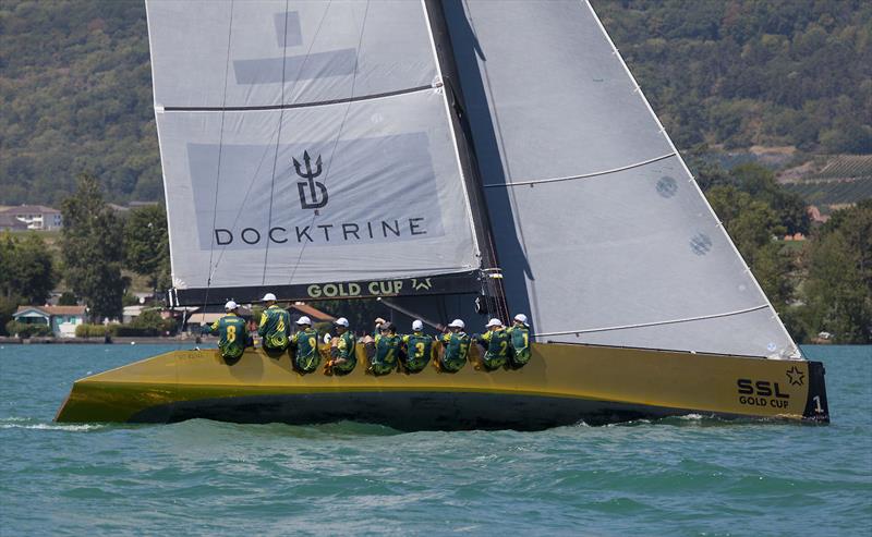 2022 SSL Gold Cup - Team Australia and Team Switzerland photo copyright John Curnow taken at Cercle de la Voile de Grandson and featuring the SSL47 class