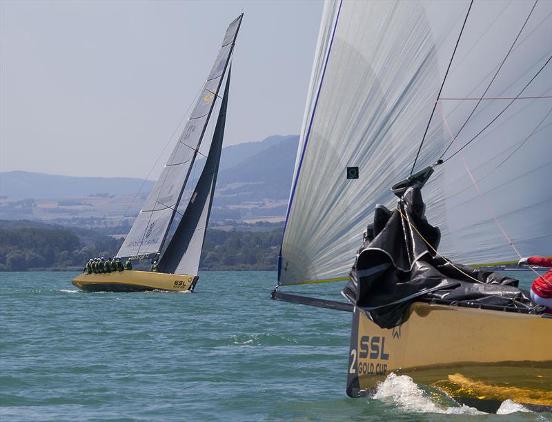 2022 SSL Gold Cup - Team Australia and Team Switzerland photo copyright John Curnow taken at Cercle de la Voile de Grandson and featuring the SSL47 class