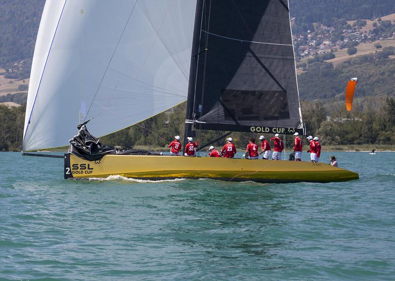 2022 SSL Gold Cup - Team Australia and Team Switzerland photo copyright John Curnow taken at Cercle de la Voile de Grandson and featuring the SSL47 class