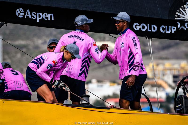 SSL Gold Cup 1/32 Finals Day 3 - SSL Team Bermuda photo copyright Martina Orsini / SSL Gold Cup taken at Real Federación Canaria de Vela and featuring the SSL47 class