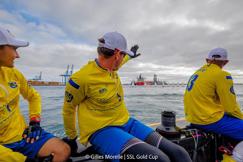 SSL Gold Cup 1/32 Finals Day 3 - Main trimmer for Ukraine Georgiy Paches - photo © Martina Orsini / SSL Gold Cup