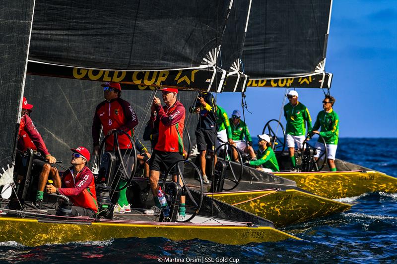 Fleet 3 on SSL Gold Cup 1/16 Finals Day 2 photo copyright Martina Orsini / SSL Gold Cup taken at Real Federación Canaria de Vela and featuring the SSL47 class