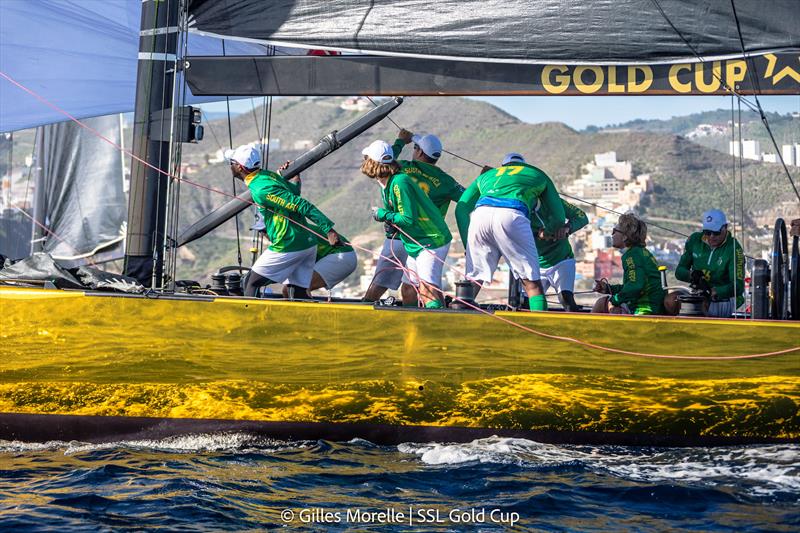 SSL Gold Cup 1/8 Finals Fleet 3, Race 3 - SSL Team South Africa photo copyright Gilles Morelle / SSL Gold Cup taken at Real Federación Canaria de Vela and featuring the SSL47 class