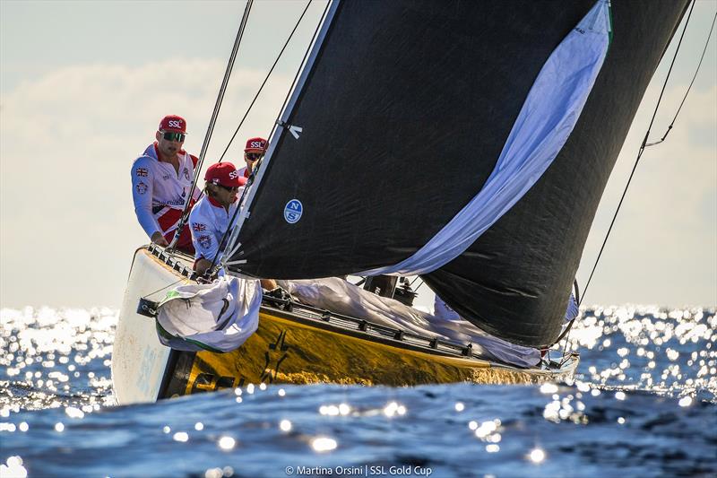 SSL Gold Cup 1/4 Finals Day 1: SSL Team Great Britain photo copyright Martina Orsini / SSL Gold Cup taken at Real Federación Canaria de Vela and featuring the SSL47 class