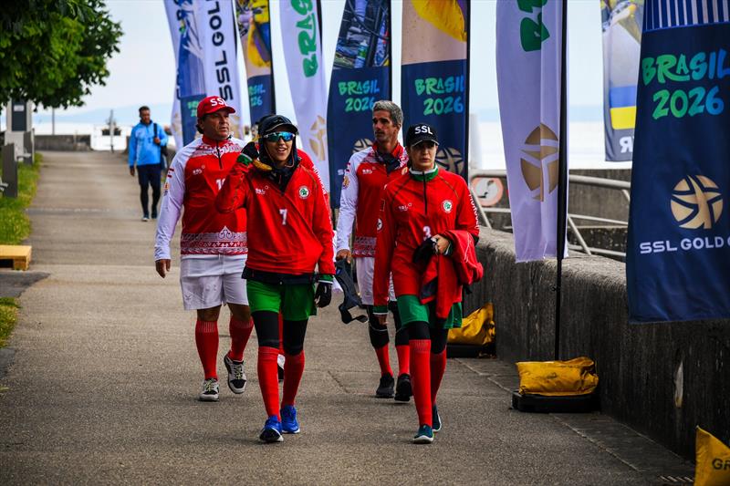 Walking to the docks on SSL Gold Cup Africa and Oceania Qualifier Day 1 - photo © Martina Orsini / SSL Gold Cup