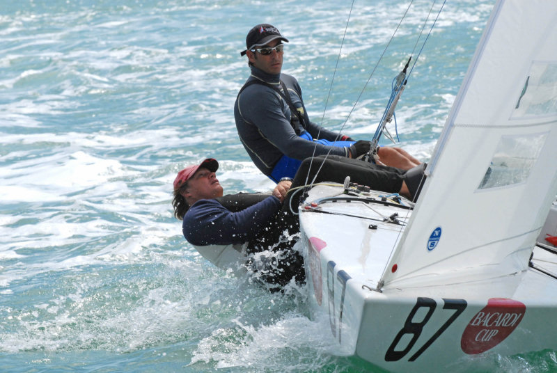 Hamish Pepper & David Giles take the lead after day two of the 80th Bacardi Cup Star regatta photo copyright Alex Gort taken at  and featuring the Star class