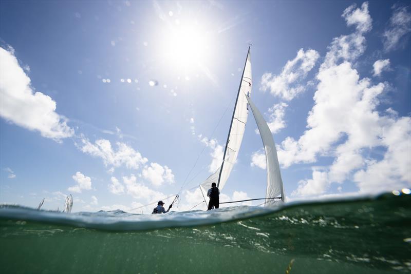 Star Class sailing at the Bacardi Cup - Bacardi Miami Sailing Week day three photo copyright Cory Silken taken at Coral Reef Yacht Club and featuring the Star class