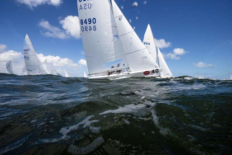 Star Class sailing at the Bacardi Cup - Bacardi Miami Sailing Week day three photo copyright Cory Silken taken at Coral Reef Yacht Club and featuring the Star class