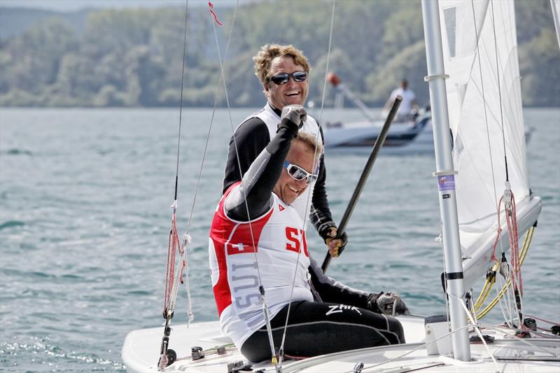 George Szabo & Patrick Ducommun win the SSL Lake Grand Slam photo copyright Christophe Launay taken at Cercle de la Voile de Grandson and featuring the Star class