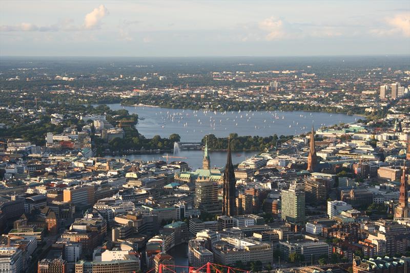 Lake Alster, Hamburg photo copyright Hamburg taken at  and featuring the Star class