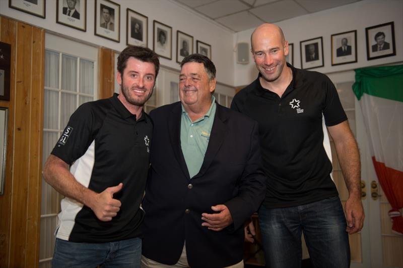 Johannes Polgar and Markus Koy with the legendary Dennis Connor - photo © Star Sailors League