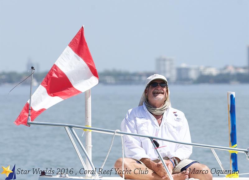 Star Worlds day 3 photo copyright Marco Oquendo / www.imagesbymarco.com taken at Coral Reef Yacht Club and featuring the Star class