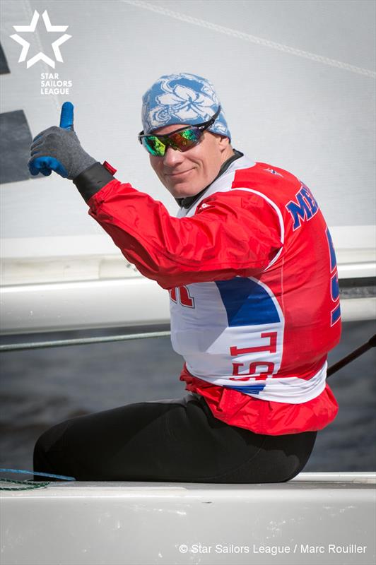 Eivind Melleby on day 1 of the SSL City Grand Slam: Hamburg photo copyright Marc Rouiller / SSL taken at Norddeutscher Regatta Verein and featuring the Star class