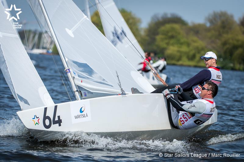 Michael Koch & Carsten Witt on day 4 of the SSL City Grand Slam: Hamburg photo copyright Marc Rouiller / SSL taken at Norddeutscher Regatta Verein and featuring the Star class