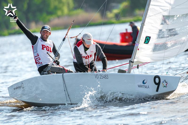 Mateusz Kuznierewicz & Dominik Zycki on finals day at SSL City Grand Slam: Hamburg photo copyright Marc Rouiller / SSL taken at Norddeutscher Regatta Verein and featuring the Star class