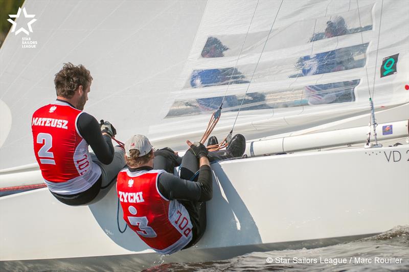 Mateusz Kuznierewicz & Dominik Zycki on finals day at SSL City Grand Slam: Hamburg photo copyright Marc Rouiller / SSL taken at Norddeutscher Regatta Verein and featuring the Star class