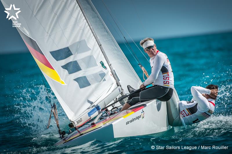 Jochen Schuemann & Ingo Borkowski on Star Sailors League Finals day 3 photo copyright Marc Rouiller / SSL taken at Nassau Yacht Club and featuring the Star class