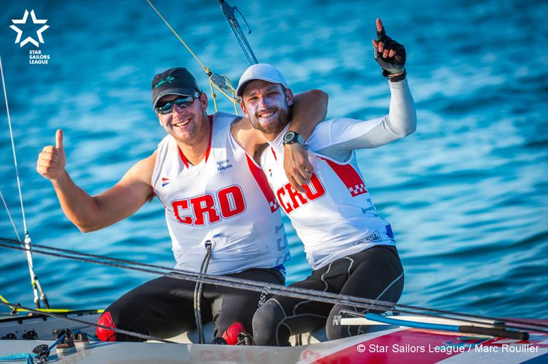 Sime Fantela & Antonio Arapovic on Star Sailors League Finals day 4 photo copyright Marc Rouiller / SSL taken at Nassau Yacht Club and featuring the Star class