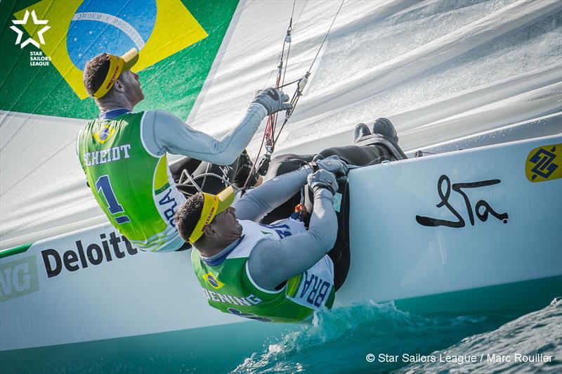 Robert Scheidt & Henry Boening during the SSL Finals 2016 Grand Final photo copyright Marc Rouiller / SSL taken at Nassau Yacht Club and featuring the Star class