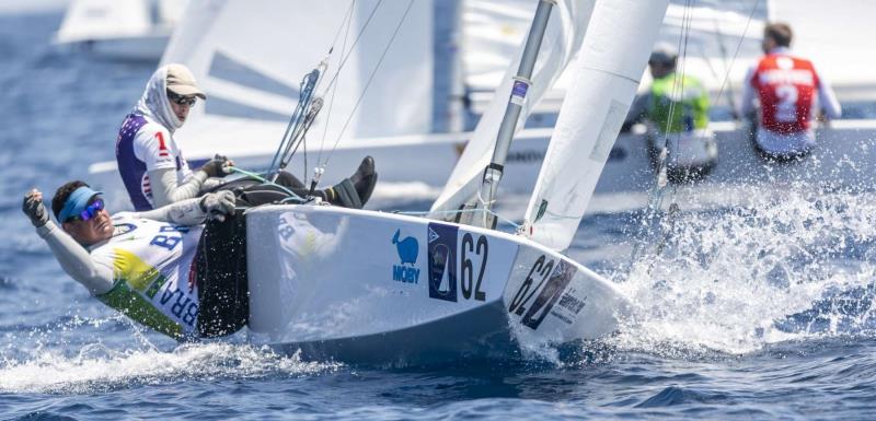 Augie Diaz and Henry Boening win on day 2 of the Star World Championship 2019 photo copyright YCCS / Studio Borlenghi taken at Yacht Club Costa Smeralda and featuring the Star class