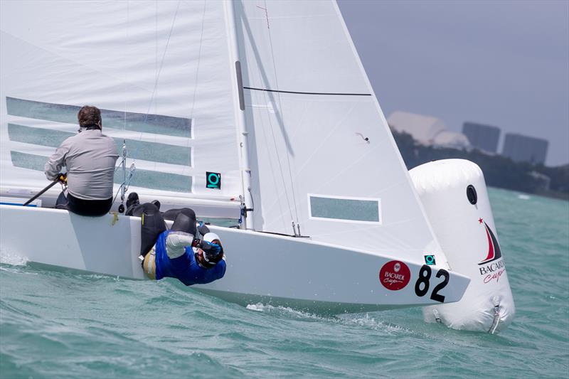 George Szabo/Guy Avellon (USA) wrap up with a third in race 2 on day 2 of the 94th Bacardi Cup on Biscayne Bay - photo © Matias Capizzano