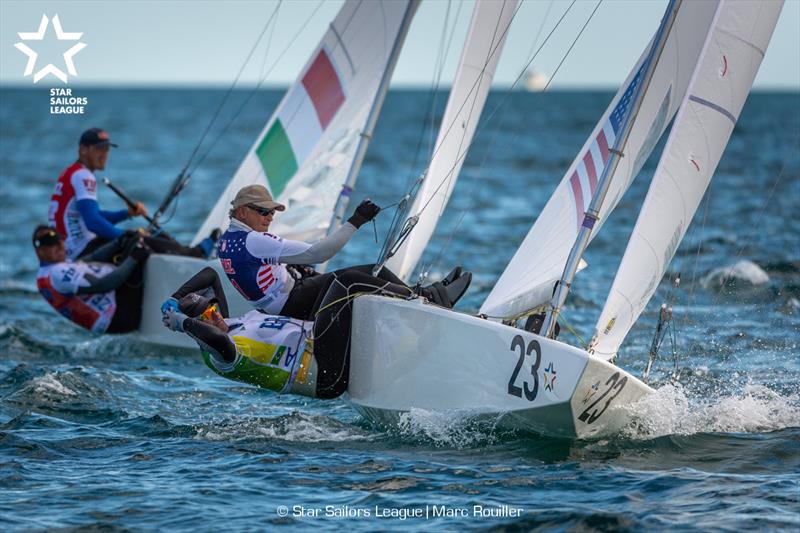 Bow: 23 USA 8509 / Skipper: Augie Diaz USA / Crew: Bruno Prada BRA - Star Sailors League Finals 2018 photo copyright Marc Rouiller taken at Nassau Yacht Club and featuring the Star class