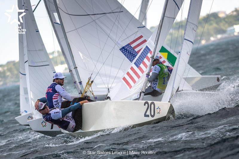 Bow: 20 USA 8481 / Skipper: Mark Mendelblatt USA / Crew: Brian Fatih USA - Star Sailors League Finals 2018 photo copyright Marc Rouiller taken at Nassau Yacht Club and featuring the Star class