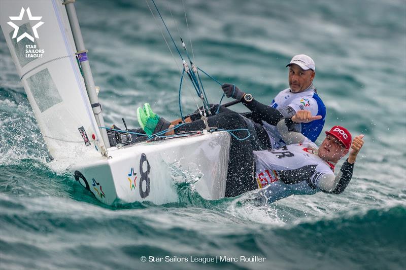 Bow: 08 ITA 8533 / Skipper: Diego Negri ITA / Crew: Frithjof Kleen GER - 2018 Star Sailors League Finals - photo © Marc Rouiller