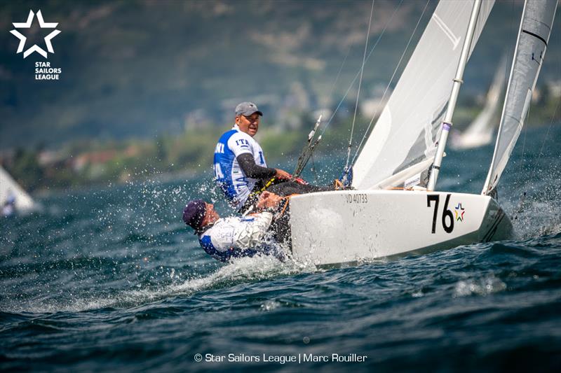 76 ITA 8016 / Skipper: Silvio Santoni / Crew: Sergio Lambertenghi - 2019 Star European Championships and Star Sailors League Breeze Grand Slam photo copyright Marc Rouiller taken at Fraglia Vela Riva and featuring the Star class