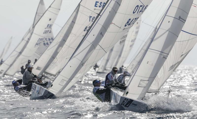 Augie Diaz and Henry Boening lead the fleet - Star World Championship 2019 photo copyright YCCS / Studio Borlenghi taken at Yacht Club Costa Smeralda and featuring the Star class