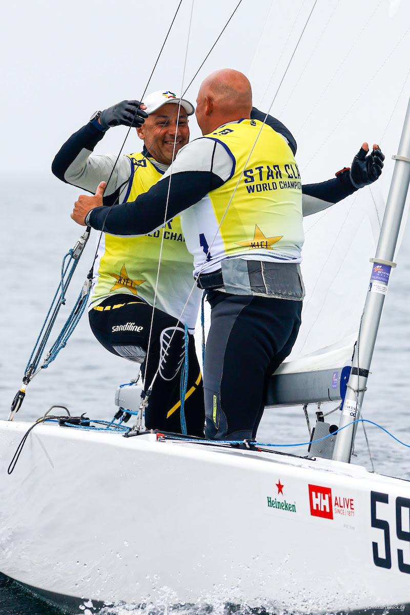 Diego Negri and Frithjof Kleen - 99th Star World Championship at Kiel, Germany Day 5 photo copyright Christian Beek / Star World Championship taken at Kieler Yacht Club and featuring the Star class