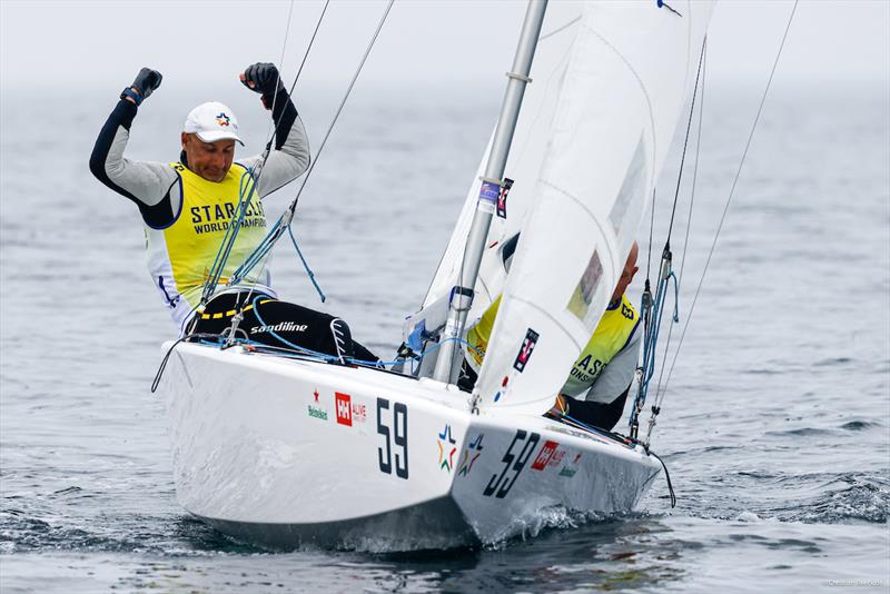 Diego Negri and Frithjof Kleen - 99th Star World Championship at Kiel, Germany Day 5 photo copyright Christian Beek / Star World Championship taken at Kieler Yacht Club and featuring the Star class