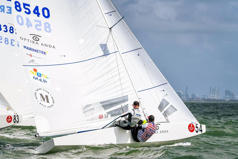 Tonci Stipanovic/Tudor Bilic (CRO) on day 1 of the Bacardi Cup Invitational Regatta  photo copyright Martina Orsini / Bacardi Invitational Regatta taken at Coconut Grove Sailing Club and featuring the Star class