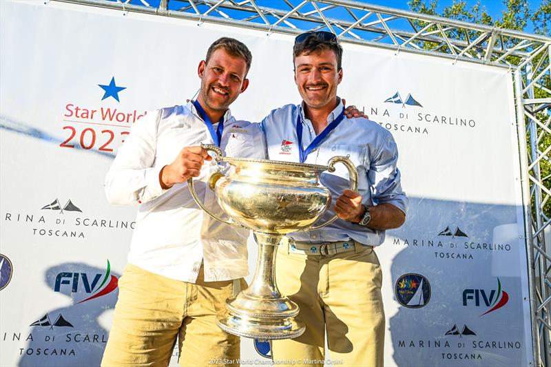 Max Kohlhoff and Ole Burzinski win the 2023 Star World Championship photo copyright Martina Orsini taken at Yacht Club Isole di Toscana and featuring the Star class