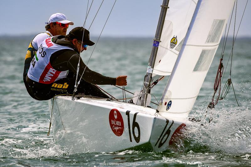 Lars Grael/Ubiratan Matos hold onto third overall - 97th Bacardi Cup photo copyright Martina Orsini taken at Coral Reef Yacht Club and featuring the Star class