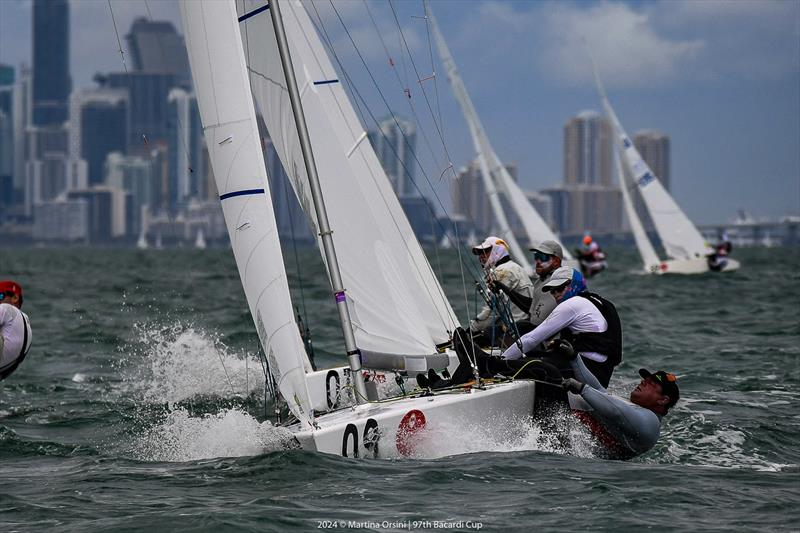 Augie Diaz / Henry Boening advance into third overall after day 3 of the 97th Bacardi Cup - photo © Martina Orsini