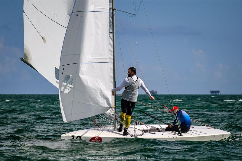 Peter O'Leary / Stephen Milne claim the race 4 win on day 4 of the 97th Bacardi Cup photo copyright Martina Orsini taken at Coral Reef Yacht Club and featuring the Star class