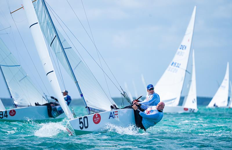 Rolex US Sailing Yachtsman of the Year Paul Cayard and Frithjof Kleen win the kickoff race on day 1 of the 99th Bacardi Cup - photo © Hannah Lee Noll