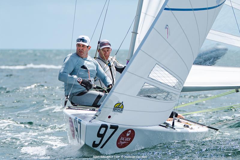 2nd Place: Robert Scheidt/Austin Sperry (BRA) on day 3 of the 99th Bacardi Cup - photo © Hannah Lee Noll