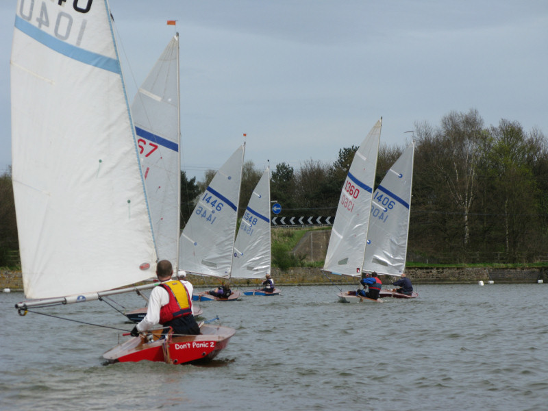 A gusty wind for the Streakers photo copyright Ian Cooper taken at Greensforge Sailing Club and featuring the Streaker class