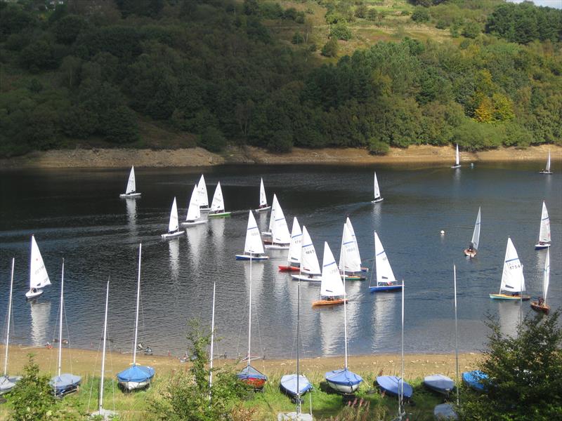 Lasers and Streakers at Scammonden Water photo copyright Paul Cornish taken at Scammonden Water Sailing Club and featuring the Streaker class