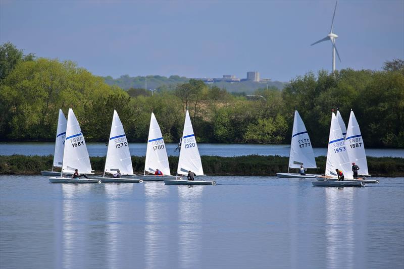 Streakers at Burghfield photo copyright Karen Langston taken at Burghfield Sailing Club and featuring the Streaker class