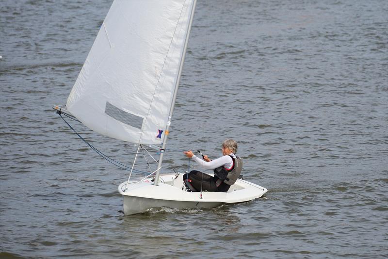 Veronica Falat, winner of the Streakers in the Oulton Broad Phantom, K1 and Streaker open photo copyright Karen Langston taken at Waveney & Oulton Broad Yacht Club and featuring the Streaker class