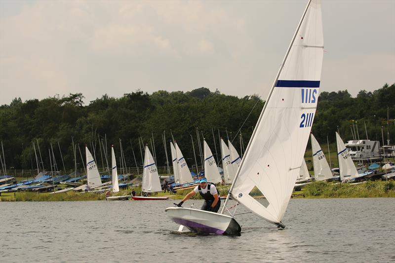 Tom Gillard first to launch on day 1 of the 2021 Streaker Nationals at Staunton Harold photo copyright Karen Langston taken at Staunton Harold Sailing Club and featuring the Streaker class