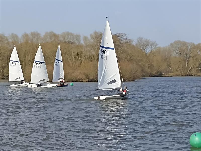 Race 3 start during the Tamworth Streaker Open photo copyright Sue Firth taken at Tamworth Sailing Club and featuring the Streaker class