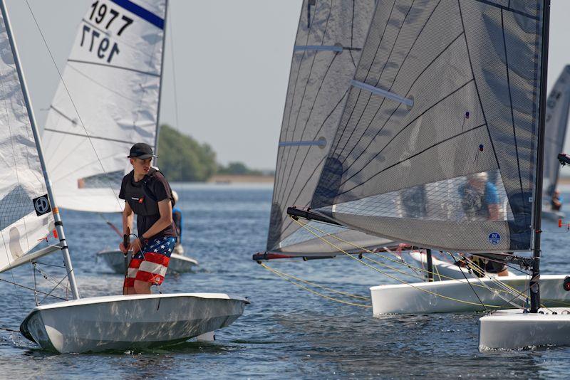 Giles Therkelson-Smith navigating the flaky pressure and the D-Zeros to win race 1 - Gill Streaker Inlands at Grafham - photo © Paul Sanwell / OPP