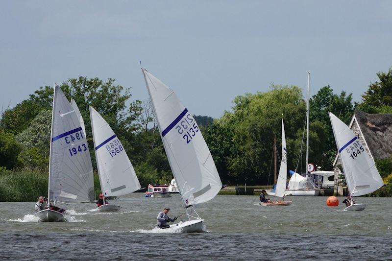Mark Langston in 2135 leading race 2 during the Streaker open meeting at Waveney & Oulton Broad photo copyright Karen Langston taken at Waveney & Oulton Broad Yacht Club and featuring the Streaker class